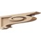 Ekena Millwork 2"W x 12"D x 4"H Thin Scroll Rough Cedar Woodgrain TimberThane Corbel, Primed Tan CORUR02X12X04SCRRCPR - alternate 1